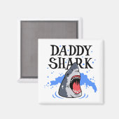 Daddy Shark - Great White Magnet (Vorderseite/Rückseite)