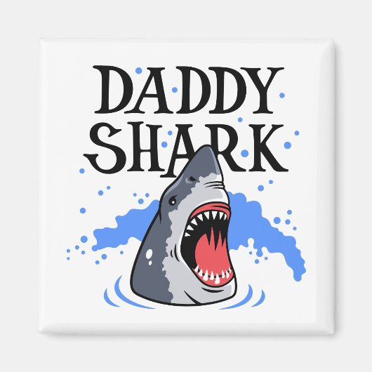 Daddy Shark - Great White Magnet (Vorne)