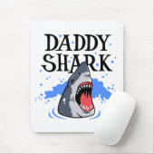 Daddy Shark - Great White Mousepad (Mit Mouse)