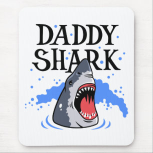 Daddy Shark - Great White Mousepad