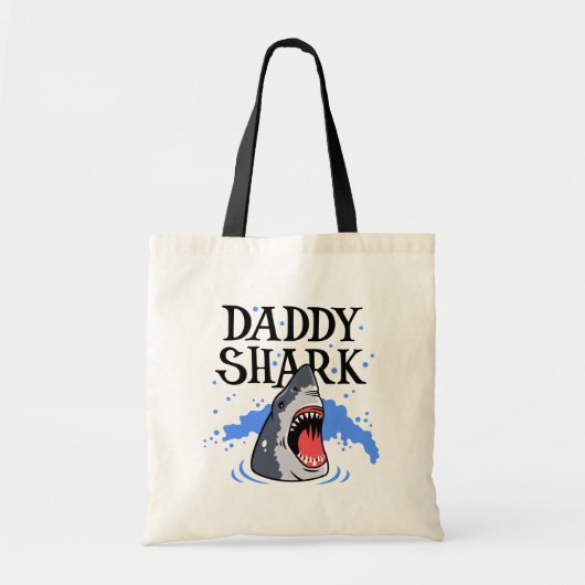 Daddy Shark - Great White Tragetasche (Vorne)