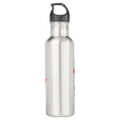 Daddy Shark hat Graphic getragen Edelstahlflasche (Rückseite)