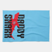 Daddy Shark hat Graphic getragen Geschirrtuch (Horizontal)