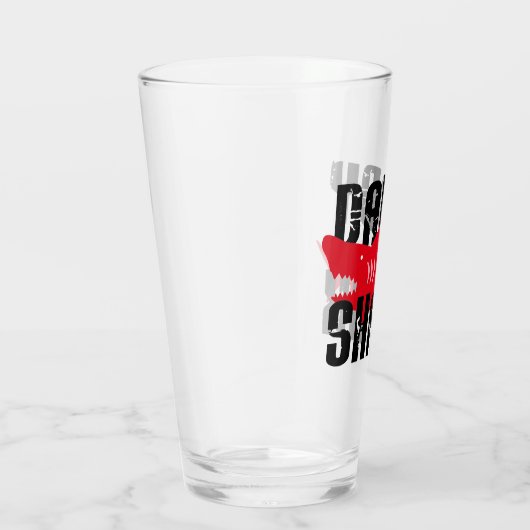 Daddy Shark hat Graphic getragen Glas (Rechts)