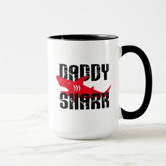 Daddy Shark hat Graphic getragen Tasse (Rechts)