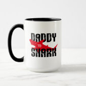 Daddy Shark hat Graphic getragen Tasse (Links)