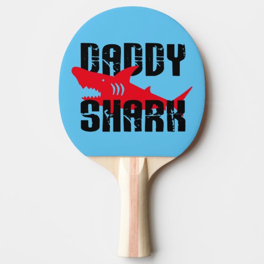 Daddy Shark hat Graphic getragen Tischtennis Schläger (Vorderseite)