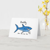 Daddy Shark Karte (Gelbe Blume)