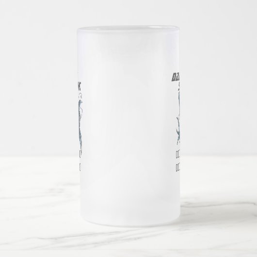 Daddy Shark Mattglas Bierglas (Mittel)