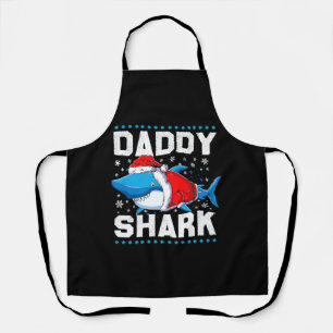 Daddy Shark Santa Vatertag Schürze