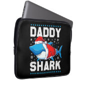 Daddy Shark Santa Vathers Day Laptopschutzhülle (Vorne Rechts)