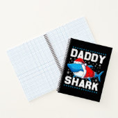 Daddy Shark Santa Vathers Day Notizblock (Innenseite)