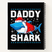 Daddy Shark Santa Vathers Day Notizblock (Rückseite)