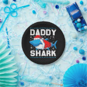 Daddy Shark Santa Vathers Day Pappteller (Party)