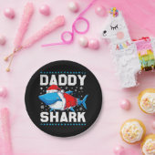 Daddy Shark Santa Vathers Day Pappteller (Party)