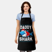 Daddy Shark Santa Vathers Day Schürze (Getragen)