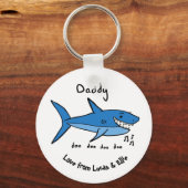 Daddy Shark Schlüsselanhänger (Vorderseite)