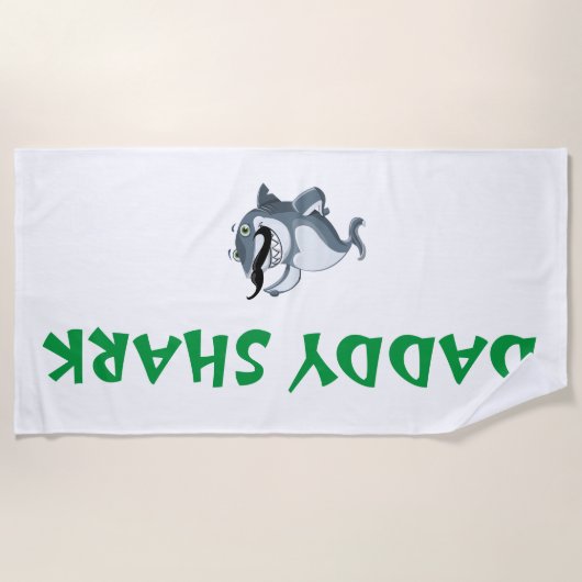 Daddy Shark Strandtuch (Vorderseite)