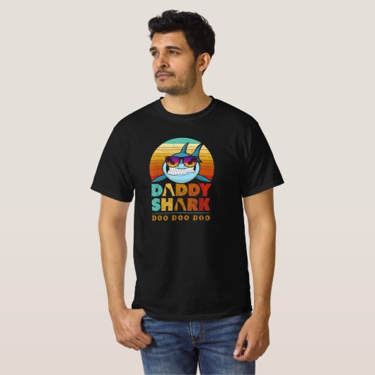 Daddy Shark T - Shirt. Doo Doo Doo T-Shirt. T-Shirt (Vorne ganz)