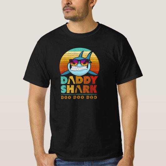 Daddy Shark T - Shirt. Doo Doo Doo T-Shirt. T-Shirt (Vorderseite)