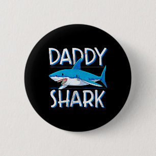 Daddy Shark T-Shirt Vatertagsgeschenke Familie pas Button