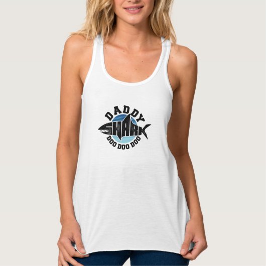 Daddy Shark Tank Top (Vorderseite)