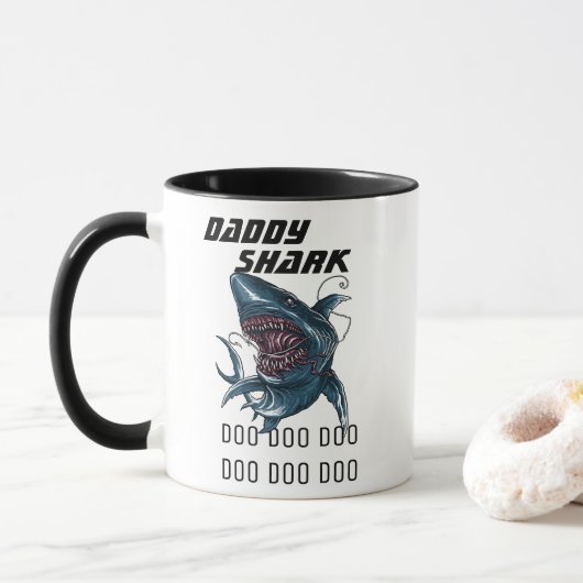 Daddy Shark Tasse (Mit Donut)