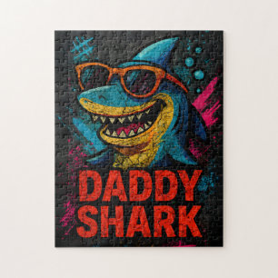 Daddy Shark Vatertagsgeschenke Puzzle