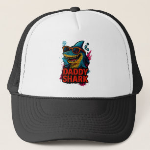 Daddy Shark Vatertagsgeschenke Truckerkappe