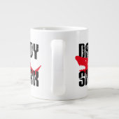 Daddy Shark Worn Graphic Jumbo-Tasse (Rückseite)