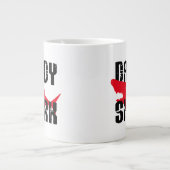 Daddy Shark Worn Graphic Jumbo-Tasse (Vorderseite)