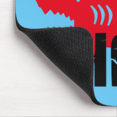 Daddy Shark Worn Graphic Mousepad (Ecke)