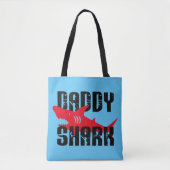 Daddy Shark Worn Graphic Tasche (Vorderseite)