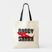 Daddy Shark Worn Graphic Tragetasche (Rückseite)