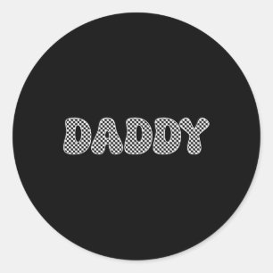 Daddy Shirt Vater Daddy Vatervater Day Runder Aufkleber