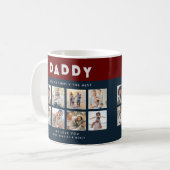 Daddy Sie sind einfach die beste FotoCollage Kaffeetasse (Vorderseite Links)
