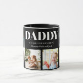 Daddy Sie sind unser Superheld Foto Collage Custom Tasse (Zentrum)