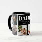 Daddy Sie sind unser Superheld Foto Collage Custom Tasse (Vorderseite Links)