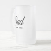 Daddy Simple Lettern | VATER Mattglas Bierglas (Vorderseite Links)