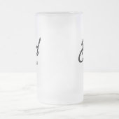 Daddy Simple Lettern | VATER Mattglas Bierglas (Mittel)