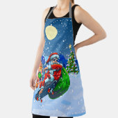 Daddy Skateboard Santa Claus Funny Schürze (InSitu)