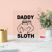 Daddy Sloth Acrylschild (Hochzeit)