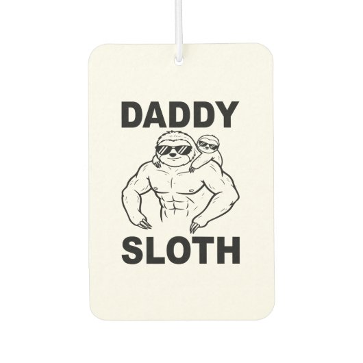 Daddy Sloth Autolufterfrischer (Vorderseite)