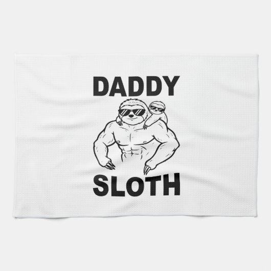 Daddy Sloth Geschirrtuch (Horizontal)