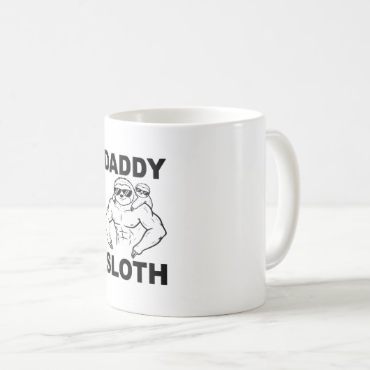 Daddy Sloth Kaffeetasse (VorderseiteRechts)