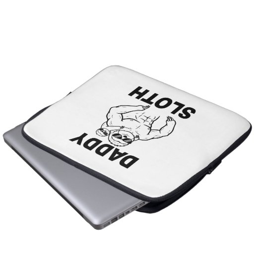 Daddy Sloth Laptopschutzhülle (Vorne Knopf)