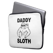 Daddy Sloth Laptopschutzhülle (Vorderseite Links)