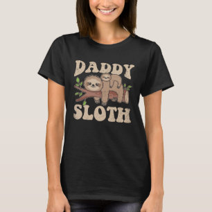 Daddy Sloth Lazy Sloths Owner Süße Tier Graphic T-Shirt