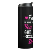 Daddy spendet das Gewicht ihrer Welt Thermosbecher (Nach links gedreht)