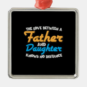 Daddy spendet die Liebe zwischen Vater und Tochter Ornament Aus Metall